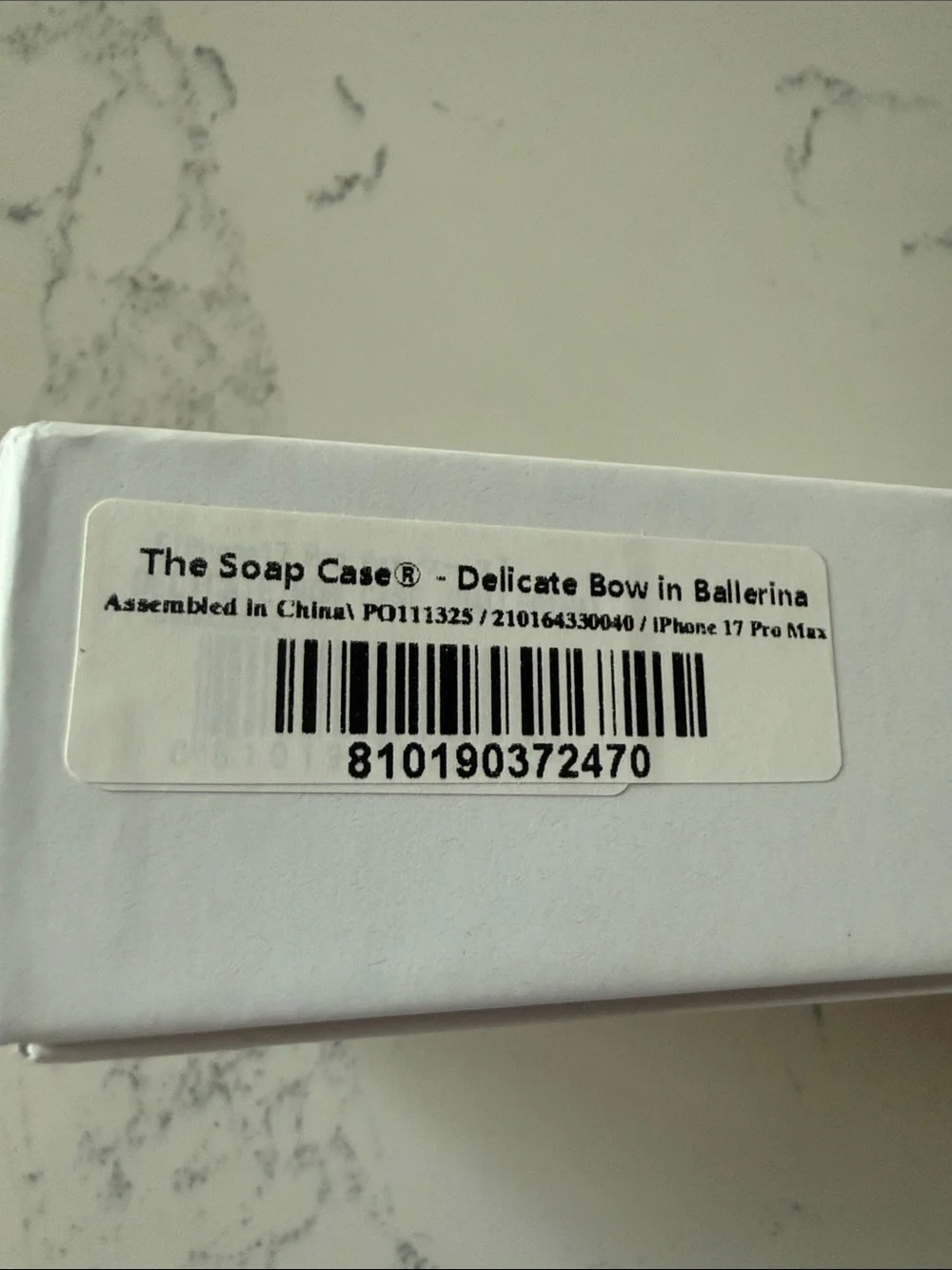 NIB Urban Sophistication The Soap Case Delicate Bow Ballerina iphone 17 pro max